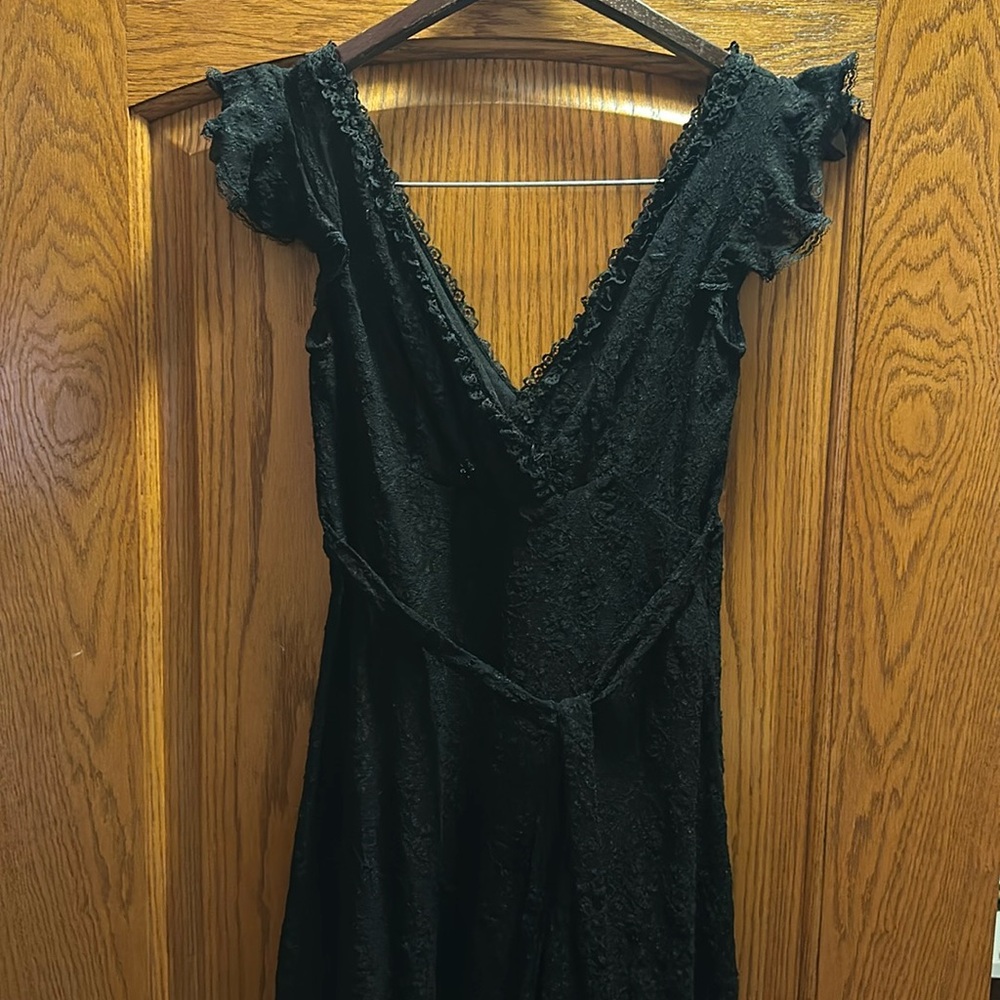 Evan Piccone black lace dress